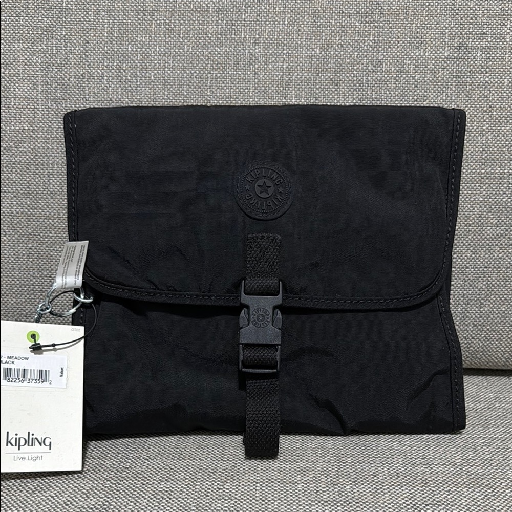 Kipling Black Nylon Meadow Toiletries / Accessories Bag